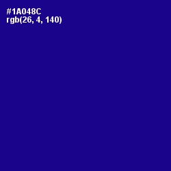 #1A048C - Ultramarine Color Image