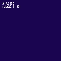 #1A0650 - Tolopea Color Image
