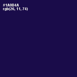#1A0B4A - Tolopea Color Image