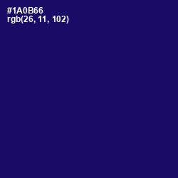 #1A0B66 - Arapawa Color Image