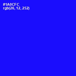 #1A0CFC - Blue Color Image