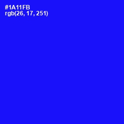 #1A11FB - Blue Color Image