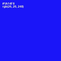 #1A14F8 - Blue Color Image