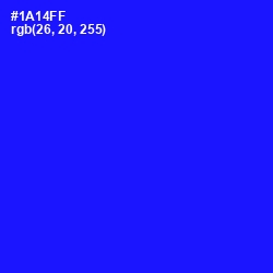 #1A14FF - Blue Color Image