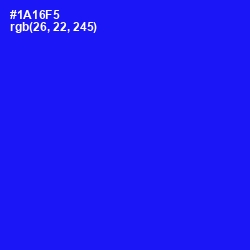 #1A16F5 - Blue Color Image