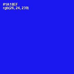 #1A18EF - Blue Color Image