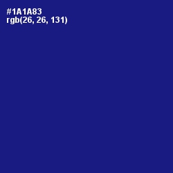 #1A1A83 - Ultramarine Color Image