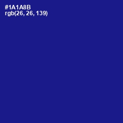 #1A1A8B - Ultramarine Color Image