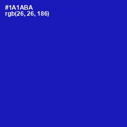 #1A1ABA - Persian Blue Color Image