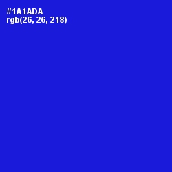 #1A1ADA - Dark Blue Color Image