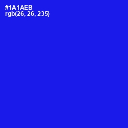 #1A1AEB - Blue Color Image