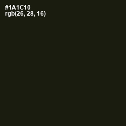 #1A1C10 - Rangoon Green Color Image