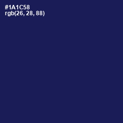 #1A1C58 - Bunting Color Image