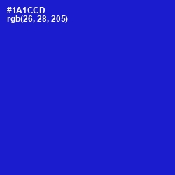 #1A1CCD - Dark Blue Color Image