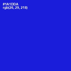 #1A1DDA - Dark Blue Color Image