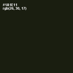 #1A1E11 - Rangoon Green Color Image
