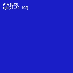 #1A1EC6 - Dark Blue Color Image