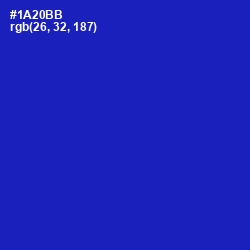 #1A20BB - Persian Blue Color Image