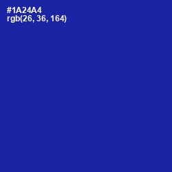 #1A24A4 - International Klein Blue Color Image