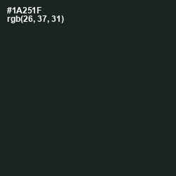 #1A251F - Seaweed Color Image