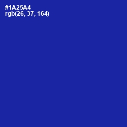 #1A25A4 - International Klein Blue Color Image