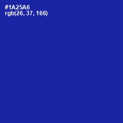 #1A25A6 - International Klein Blue Color Image