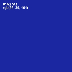 #1A27A1 - International Klein Blue Color Image