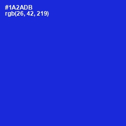 #1A2ADB - Dark Blue Color Image