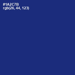 #1A2C7B - Catalina Blue Color Image