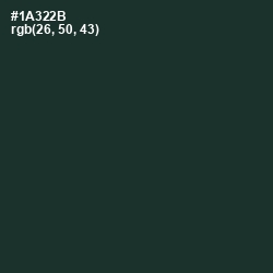 #1A322B - Timber Green Color Image