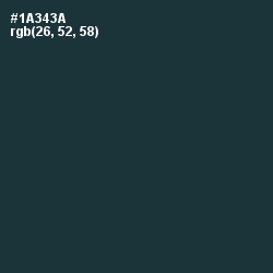 #1A343A - Gable Green Color Image