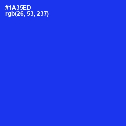 #1A35ED - Blue Color Image