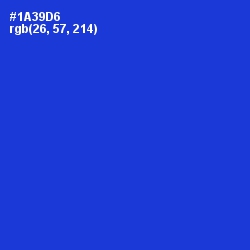 #1A39D6 - Dark Blue Color Image