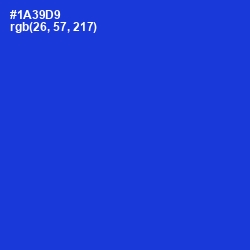 #1A39D9 - Dark Blue Color Image