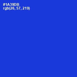 #1A39DB - Dark Blue Color Image