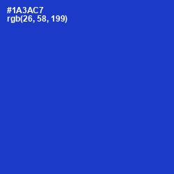 #1A3AC7 - Dark Blue Color Image