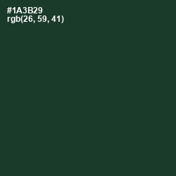 #1A3B29 - Timber Green Color Image