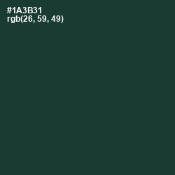 #1A3B31 - Gable Green Color Image