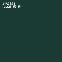 #1A3B33 - Gable Green Color Image