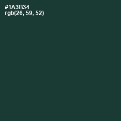 #1A3B34 - Gable Green Color Image