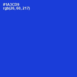 #1A3CD9 - Dark Blue Color Image