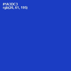 #1A3DC3 - Dark Blue Color Image