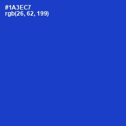 #1A3EC7 - Dark Blue Color Image