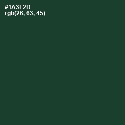 #1A3F2D - Timber Green Color Image