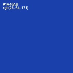 #1A40AB - Tory Blue Color Image