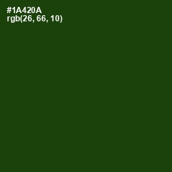 #1A420A - Dark Fern Color Image