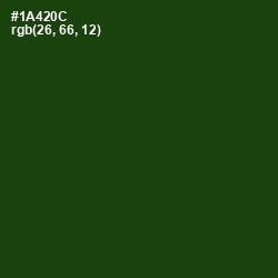 #1A420C - Dark Fern Color Image