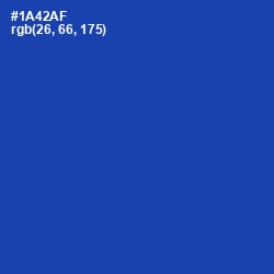 #1A42AF - Tory Blue Color Image