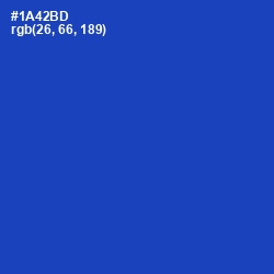 #1A42BD - Tory Blue Color Image