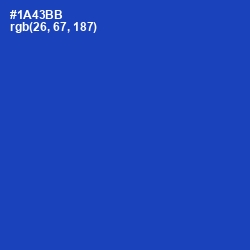 #1A43BB - Tory Blue Color Image